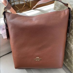 NWT Coach Leather Val Duffle Handbag